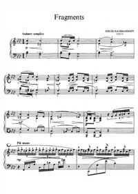 Fragments pour piano - Sergei Rachmaninoff